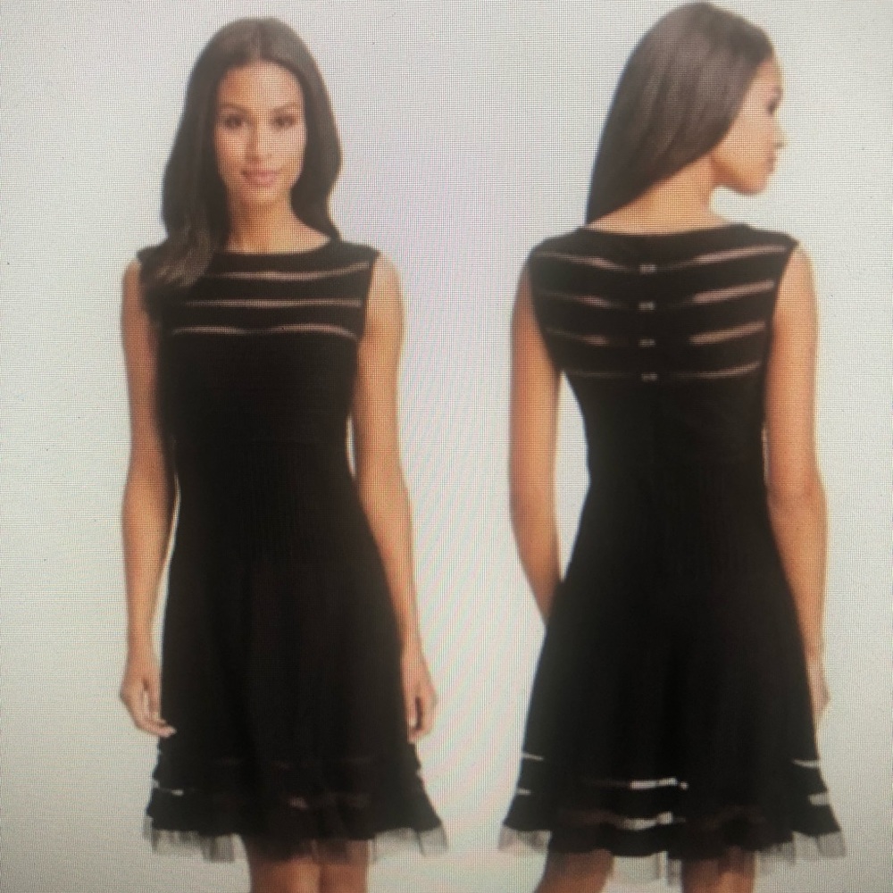 Tadashi Shoji Black  Dress Size M